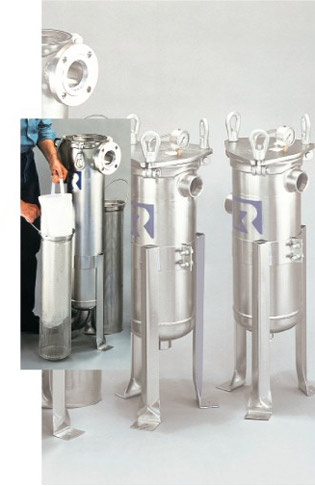 rosedale model 8 housing liquid filtration filter bags or
