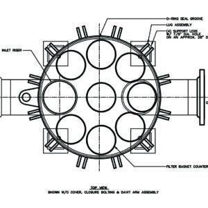 8 round multi bag cartridge housing eight compartments