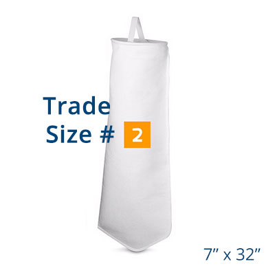 trade size 2 7x32 pe po filter bag product with psi filters