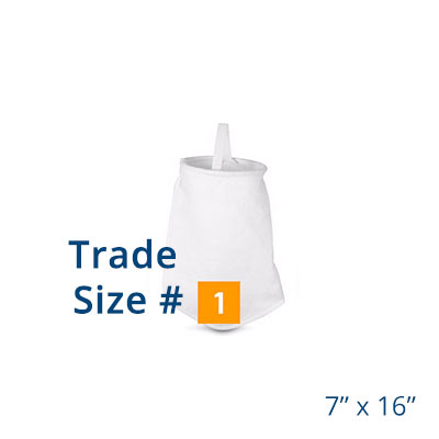 1 - P1S - PE PO Filter Bag with Size 7x16